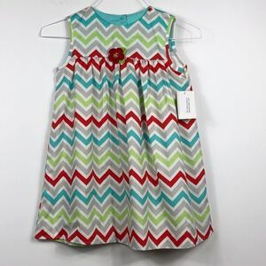 Sweet Petunia Clothing chevron print dress, NWT
